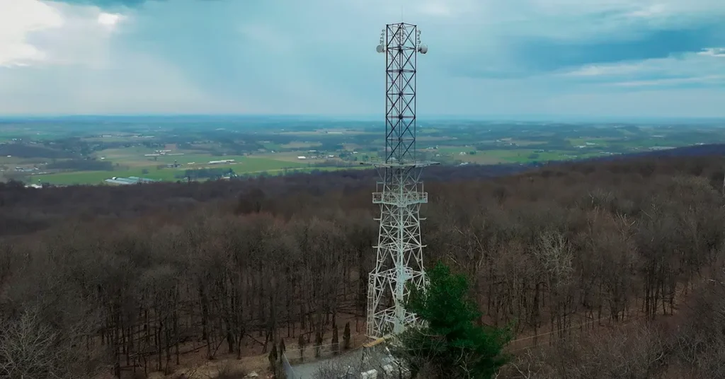 Upward Broadband Horseshoe Trail Tower serving norther Lancaster County and southern Lebanon County